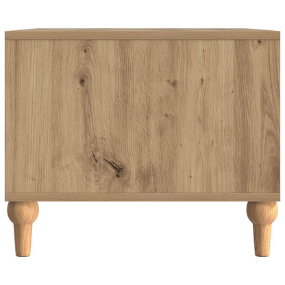 Salontafel Artisanaal eiken 90 x 50 x 40 cm Bewerkt hout