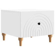 Salontafel met lade Wit 49 x 50 x 40 cm Bewerkt hout