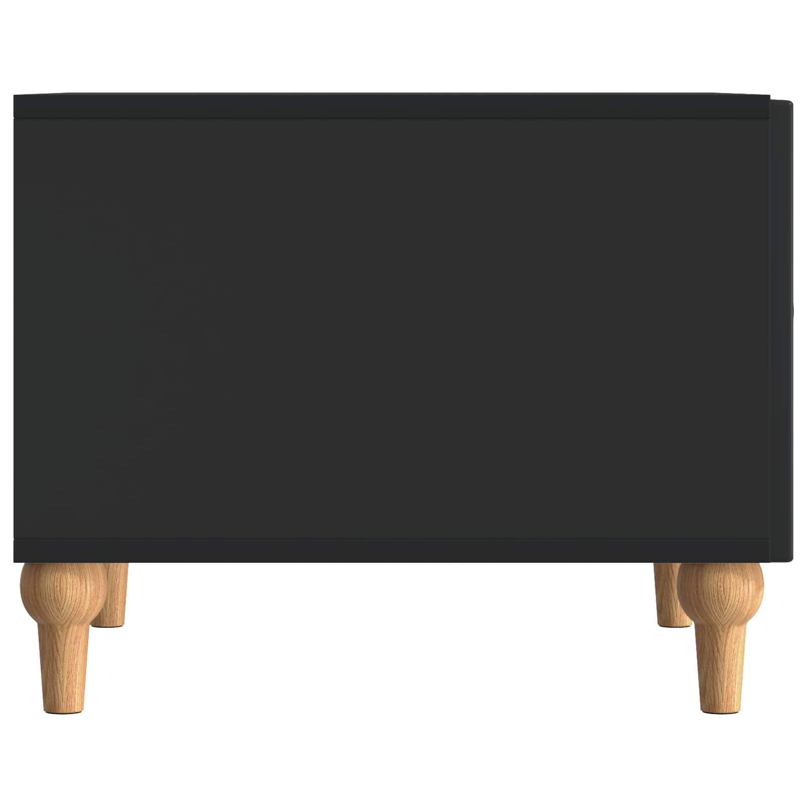 Salontafel met lade Zwart 49 x 50 x 40 cm Bewerkt hout