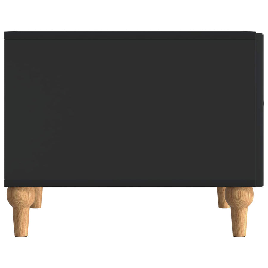 Salontafel met lade Zwart 49 x 50 x 40 cm Bewerkt hout