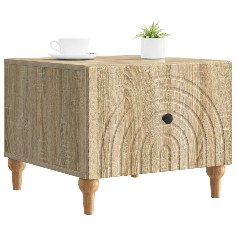 Salontafel met lade Sonoma Eiken 49 x 50 x 40 cm Bewerkt hout