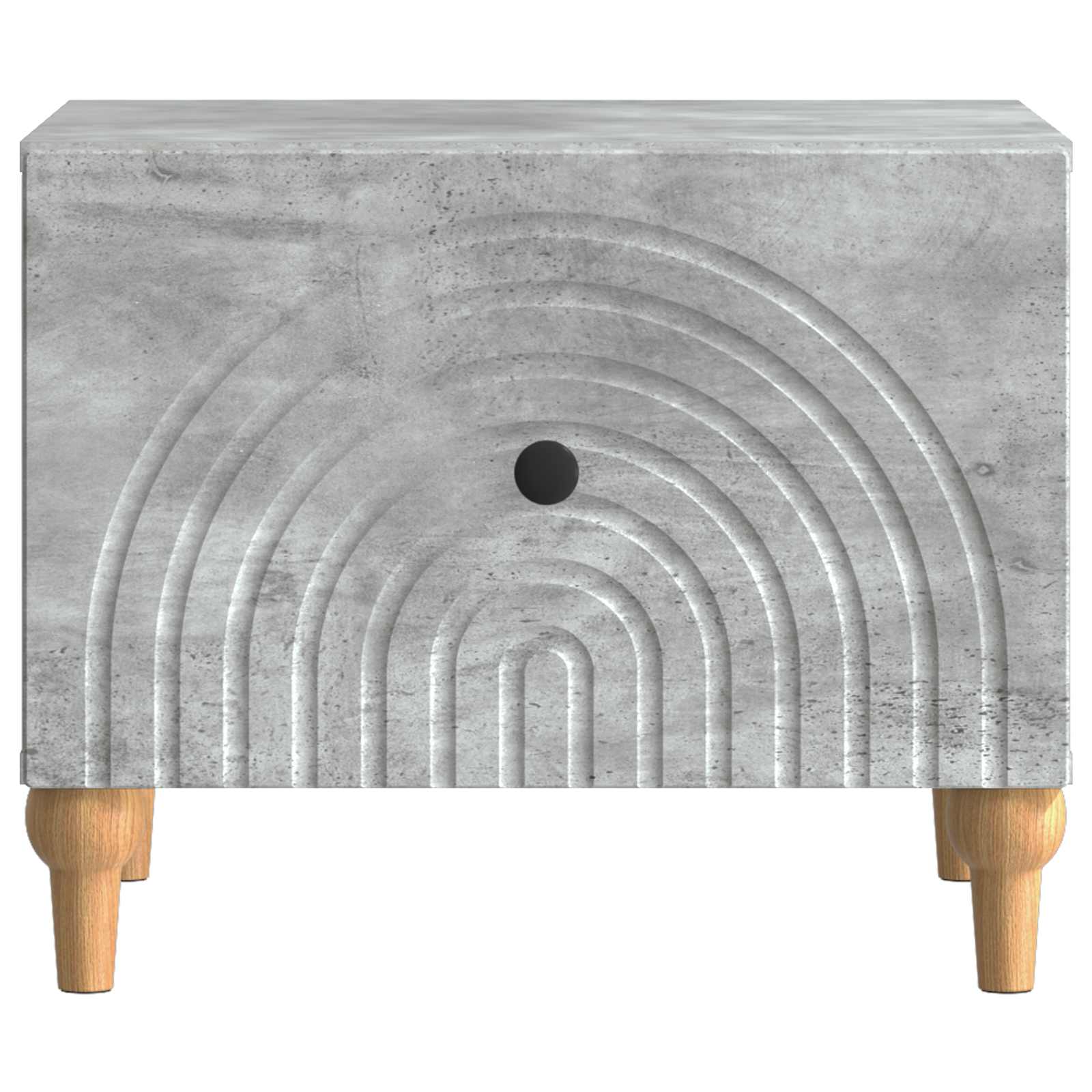 Salontafel met lade Betongrijs 49 x 50 x 40 cm Bewerkt hout