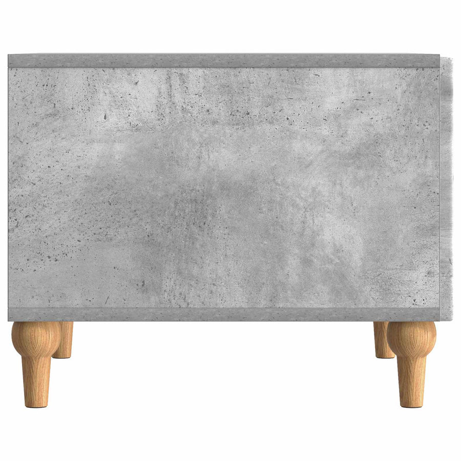 Salontafel met lade Betongrijs 49 x 50 x 40 cm Bewerkt hout