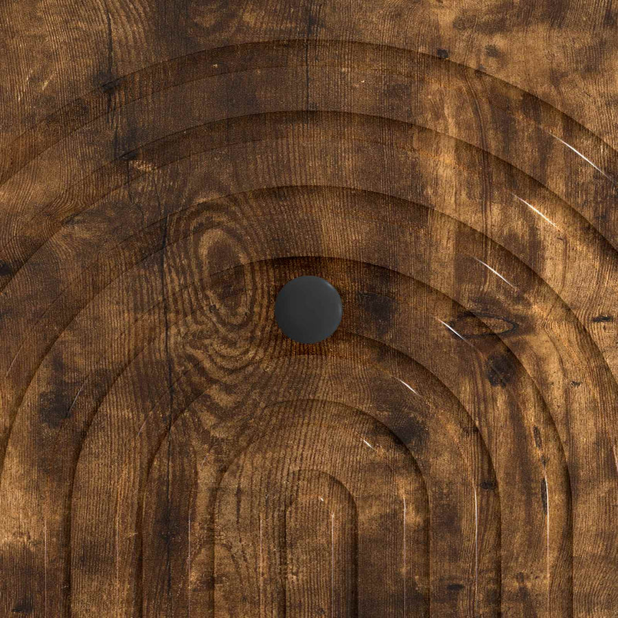 Salontafel met lade Gerookt eiken 49 x 50 x 40 cm Bewerkt hout