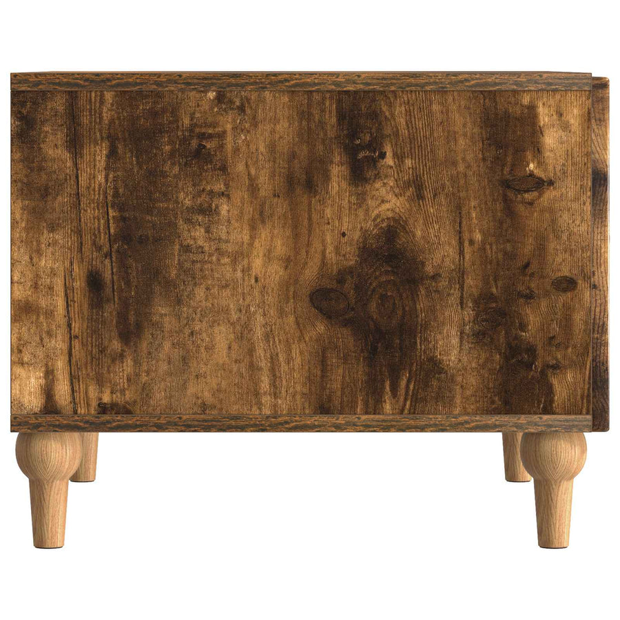 Salontafel met lade Gerookt eiken 49 x 50 x 40 cm Bewerkt hout