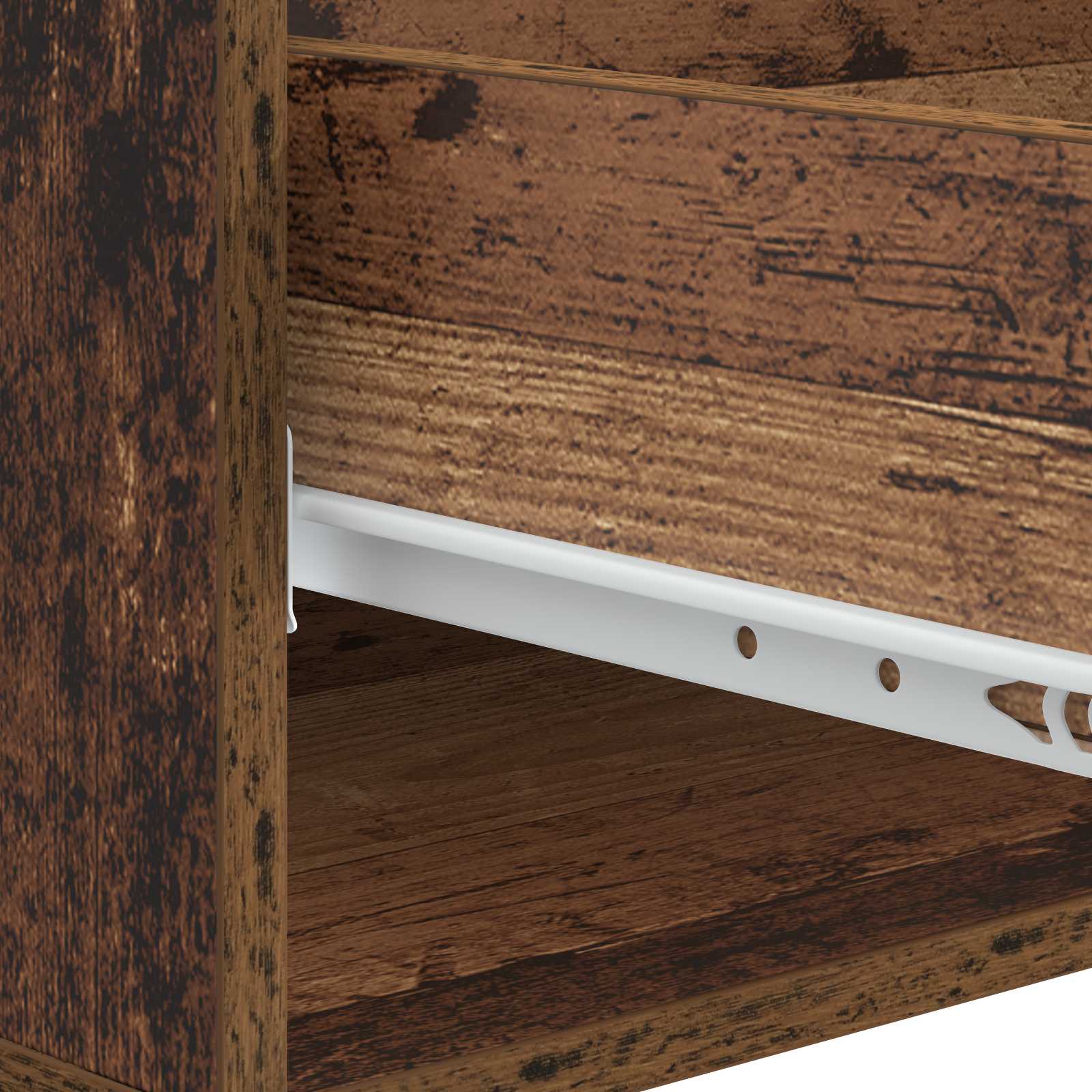 Salontafel met lade Oud hout 49 x 50 x 40 cm Bewerkt hout