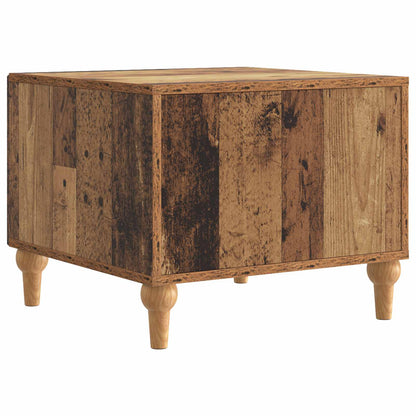 Salontafel met lade Oud hout 49 x 50 x 40 cm Bewerkt hout