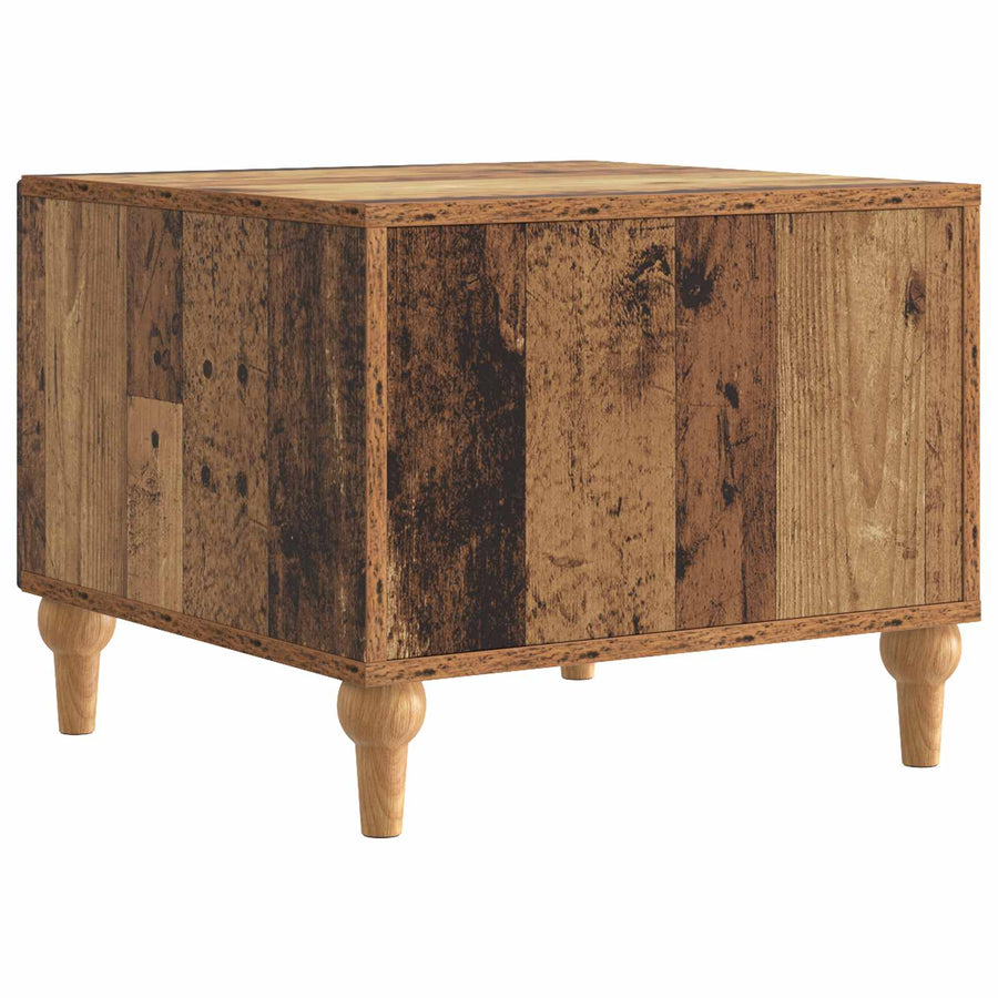 Salontafel met lade Oud hout 49 x 50 x 40 cm Bewerkt hout