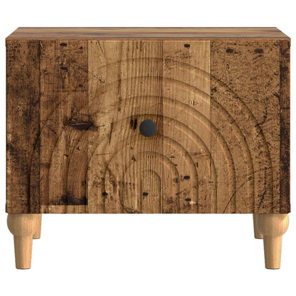 Salontafel met lade Oud hout 49 x 50 x 40 cm Bewerkt hout