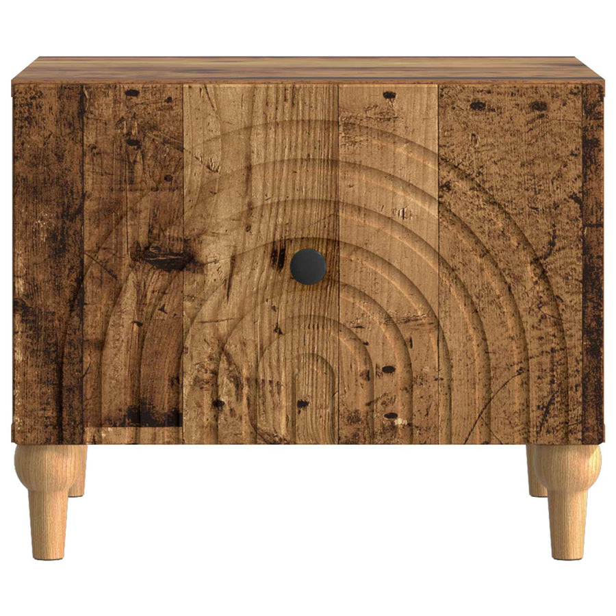 Salontafel met lade Oud hout 49 x 50 x 40 cm Bewerkt hout