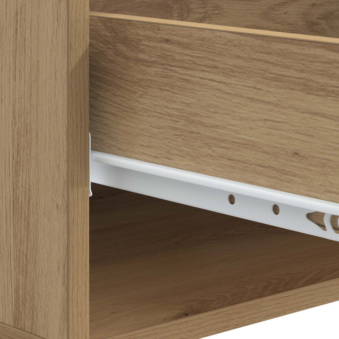 Salontafel Artisanaal eiken 49 x 50 x 40 cm Bewerkt hout