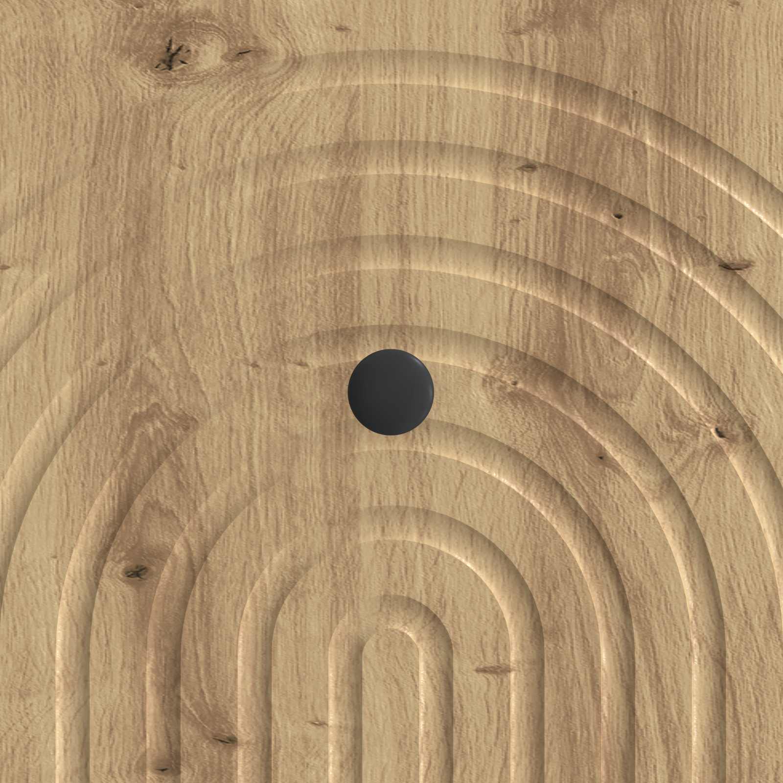 Salontafel Artisanaal eiken 49 x 50 x 40 cm Bewerkt hout