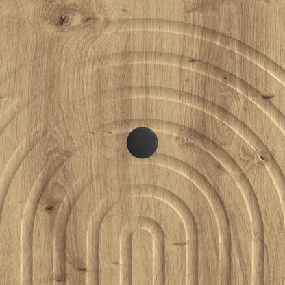 Salontafel Artisanaal eiken 49 x 50 x 40 cm Bewerkt hout