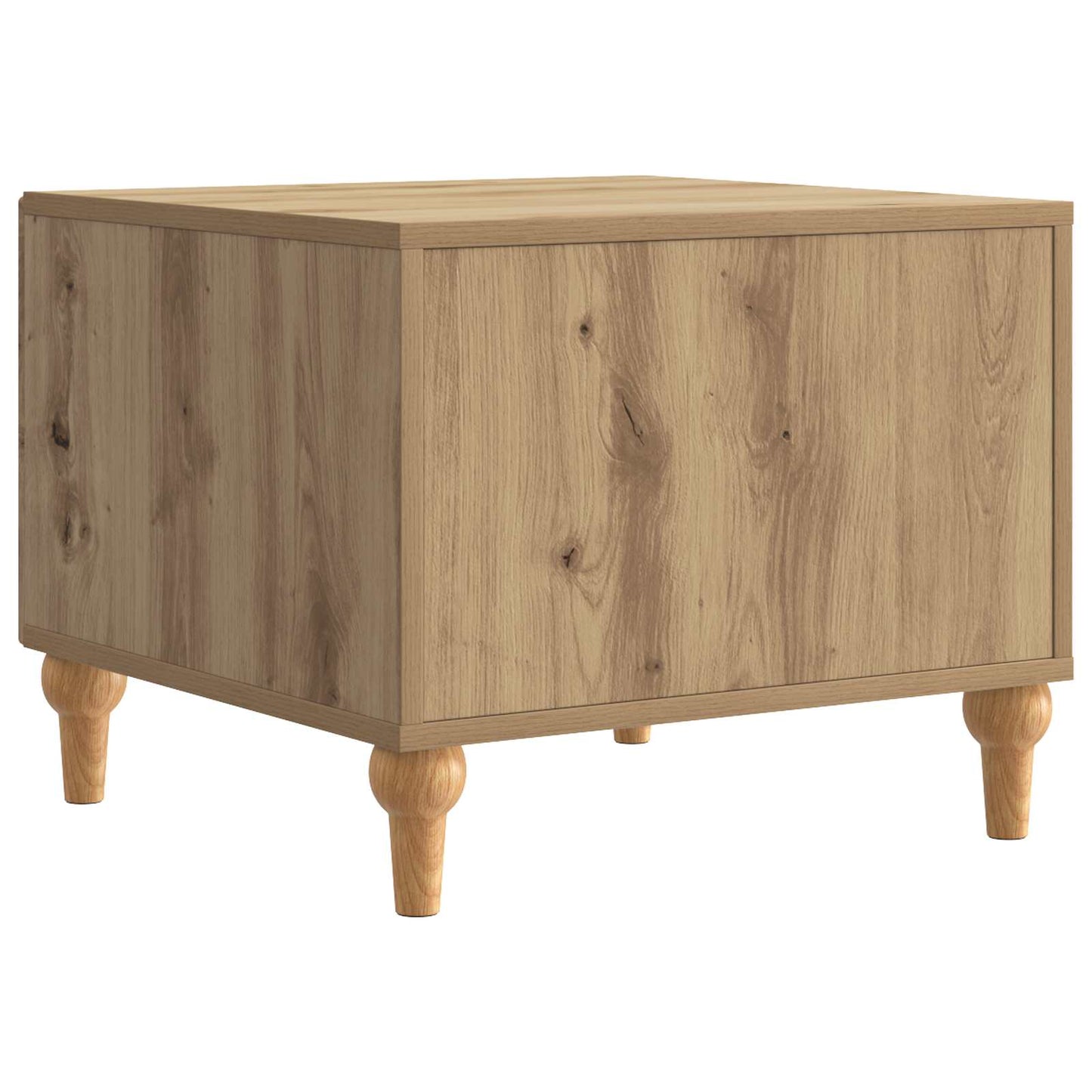 Salontafel Artisanaal eiken 49 x 50 x 40 cm Bewerkt hout