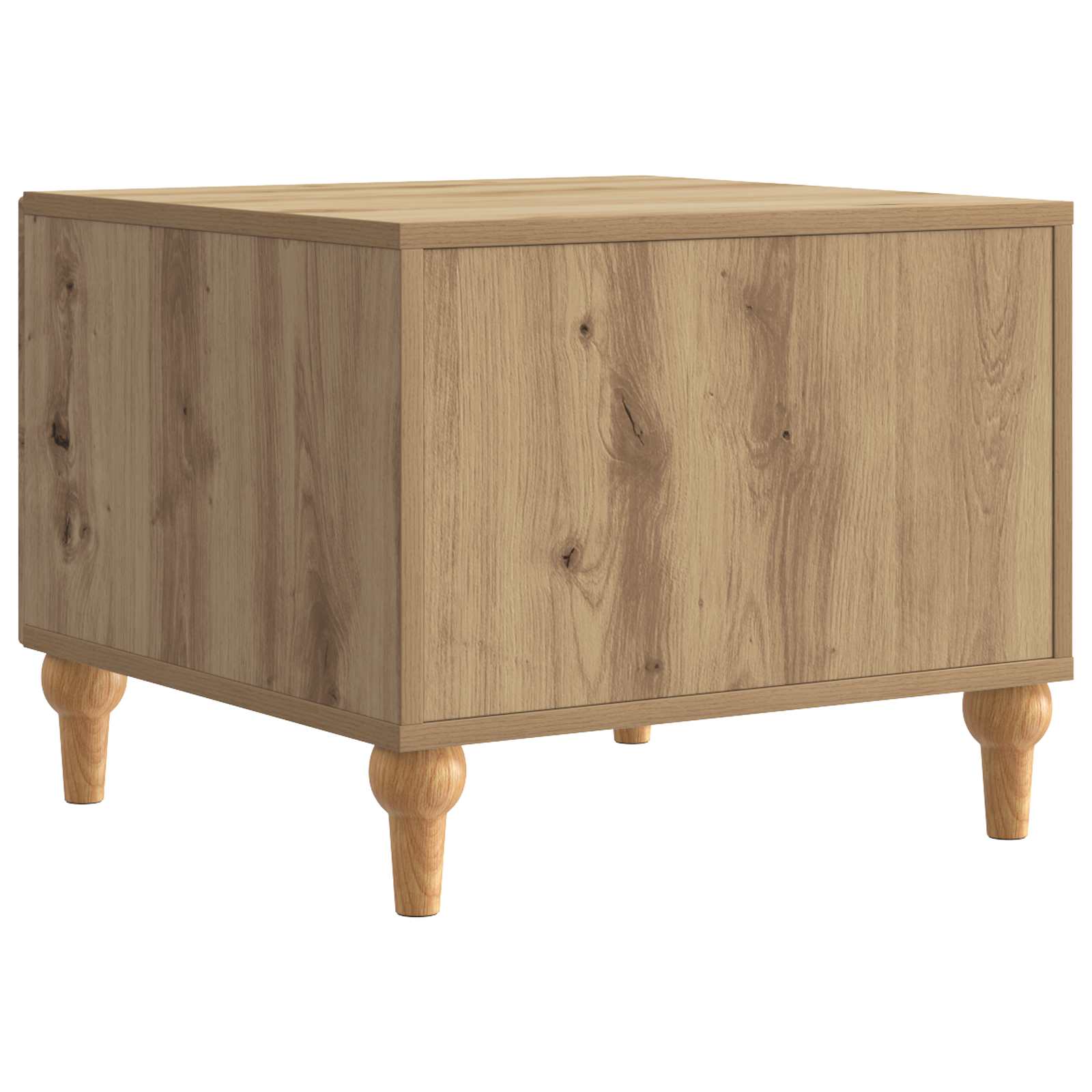 Salontafel Artisanaal eiken 49 x 50 x 40 cm Bewerkt hout