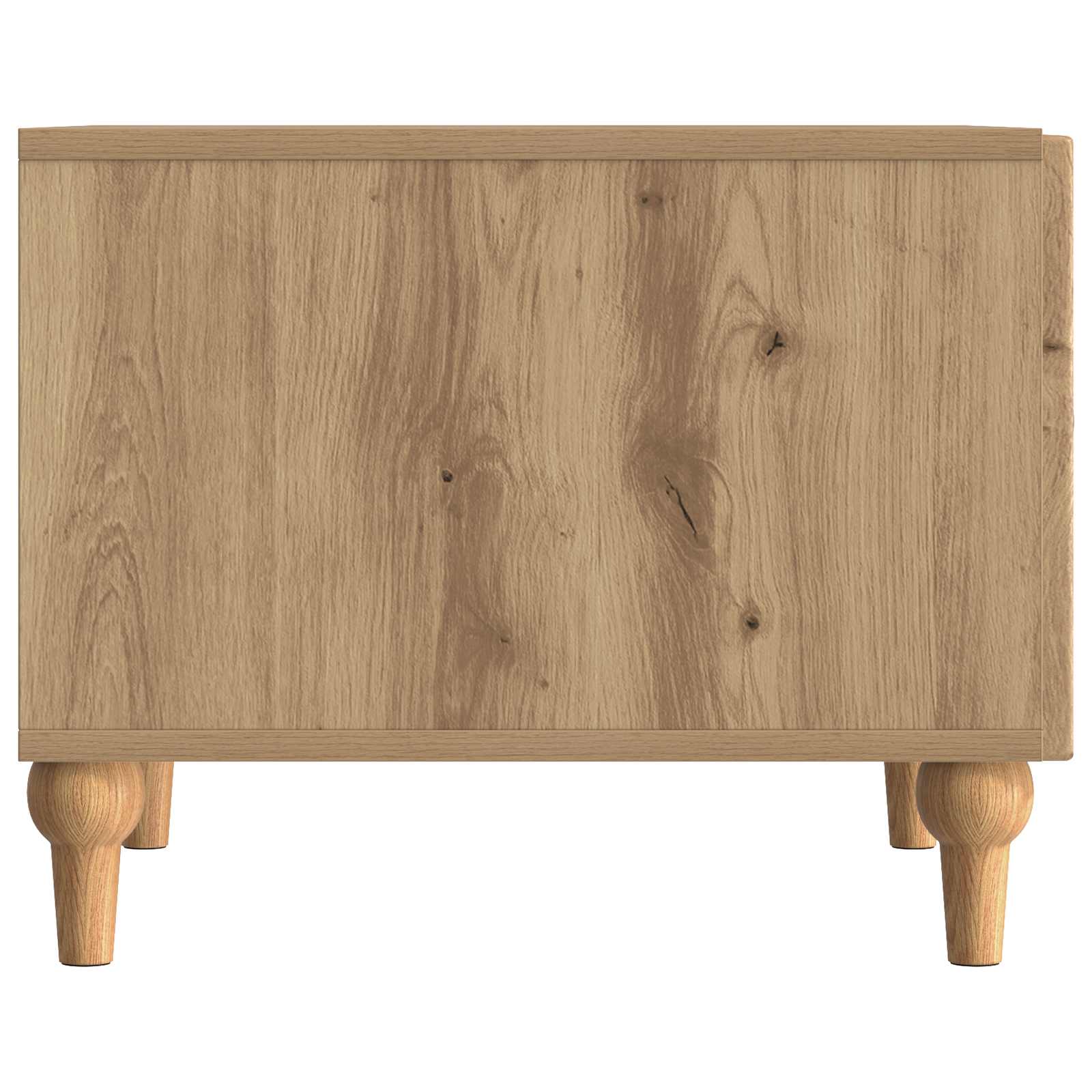 Salontafel Artisanaal eiken 49 x 50 x 40 cm Bewerkt hout