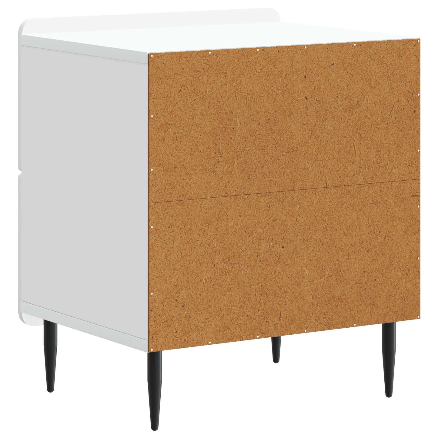 Nachtkastje met lade Wit 43 x 34,5 x 49,5 cm Bewerkt hout