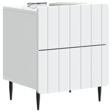 Nachtkastje met lade Wit 43 x 34,5 x 49,5 cm Bewerkt hout
