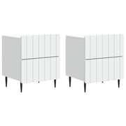 Nachtkastje 2 stuks wit 43x34,5x49,5 cm