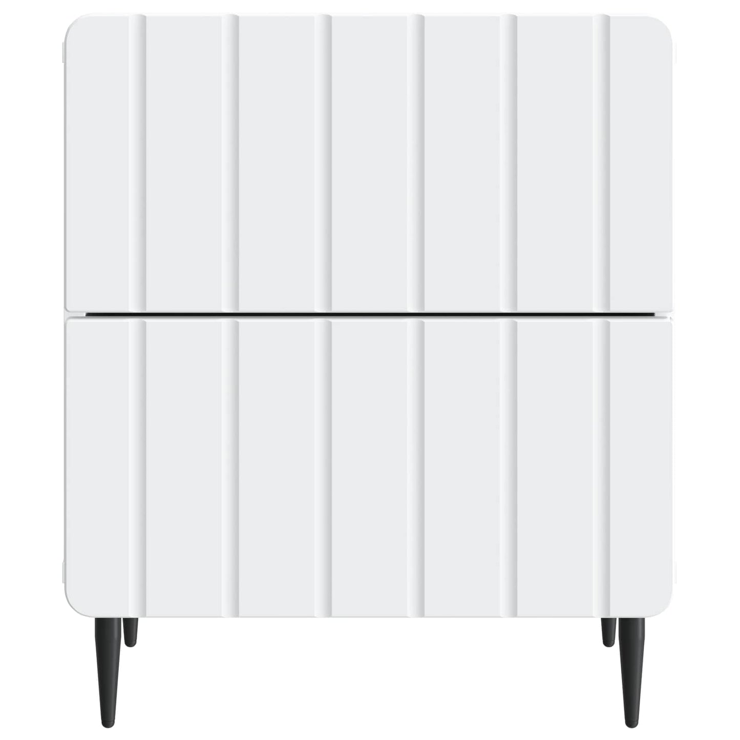 Nachtkastje met lade 2 pcs Wit 43 x 34,5 x 49,5 cm Bewerkt hout
