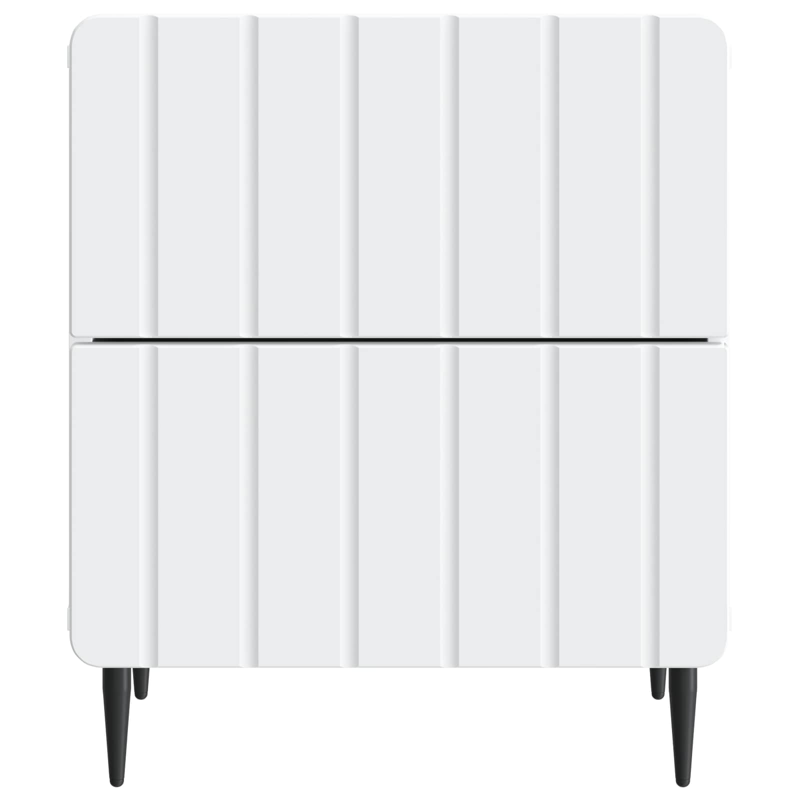 Nachtkastje met lade 2 pcs Wit 43 x 34,5 x 49,5 cm Bewerkt hout