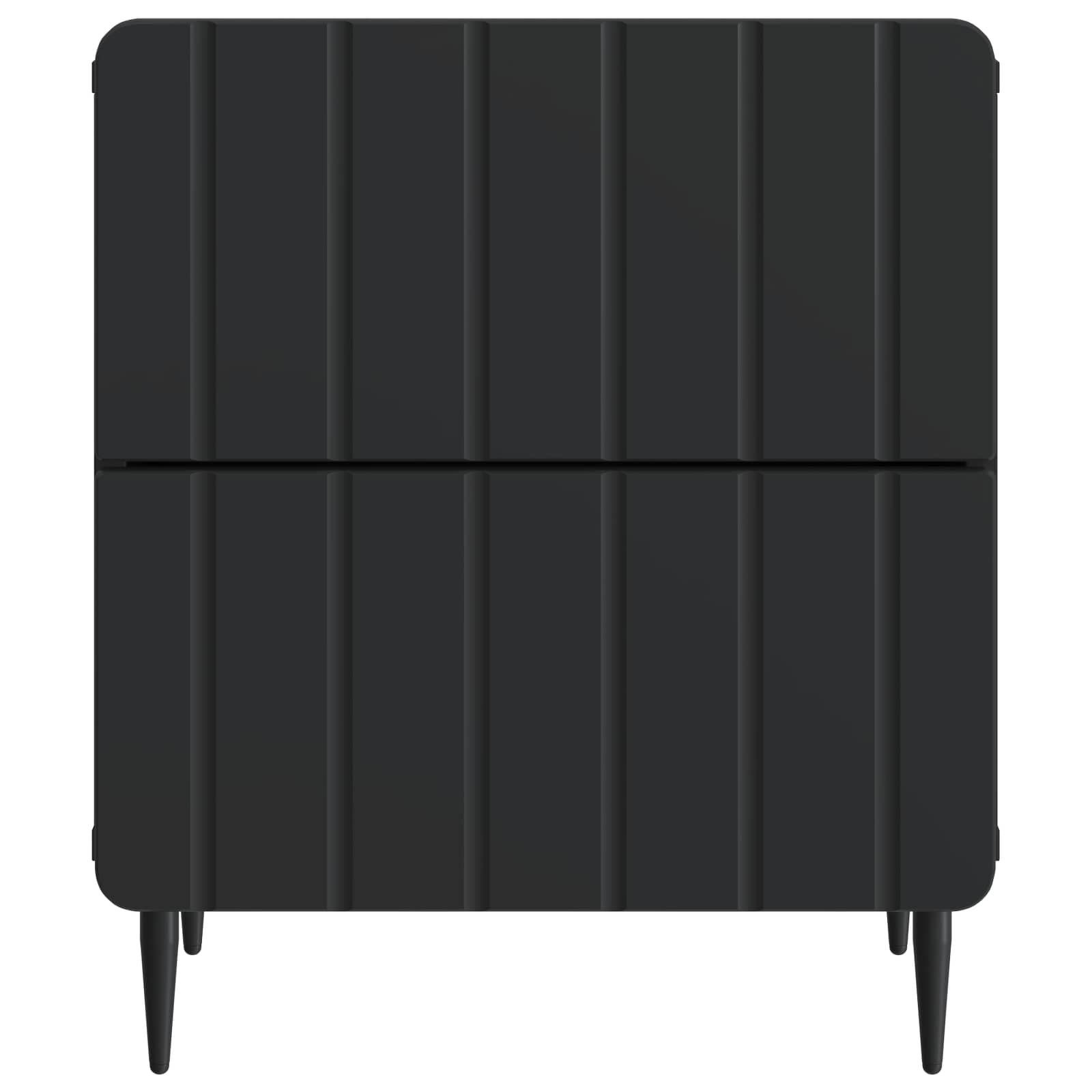 Nachtkastje 2 pcs Zwart 43 x 34,5 x 49,5 cm Bewerkt hout
