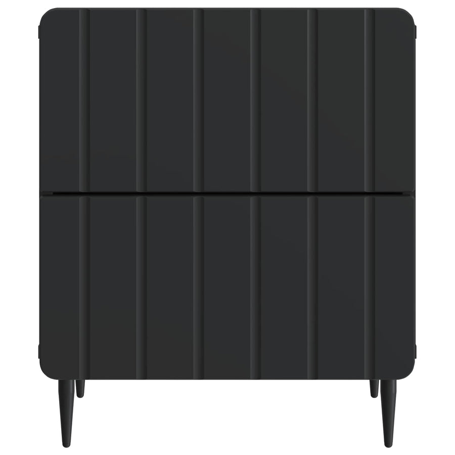 Nachtkastje 2 pcs Zwart 43 x 34,5 x 49,5 cm Bewerkt hout