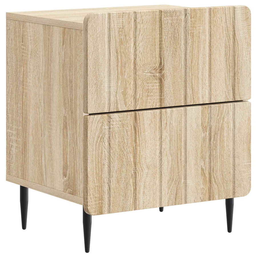 Nachtkastje Sonoma Eiken 43 x 34,5 x 49,5 cm Bewerkt hout