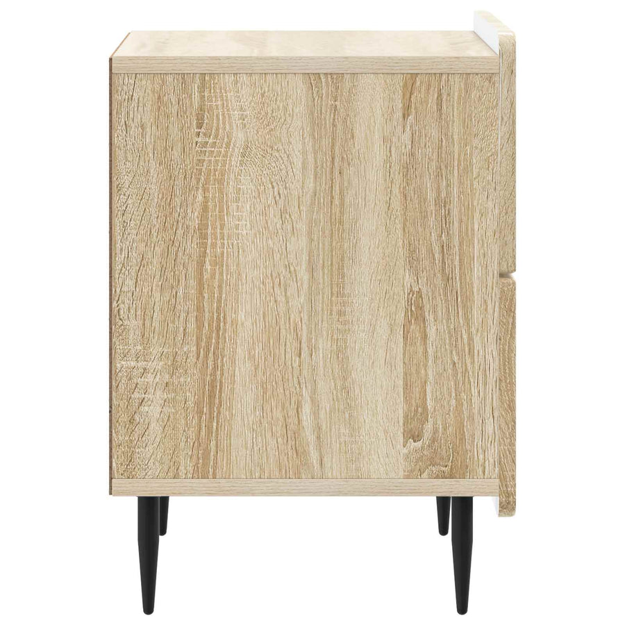 Nachtkastje Sonoma Eiken 43 x 34,5 x 49,5 cm Bewerkt hout