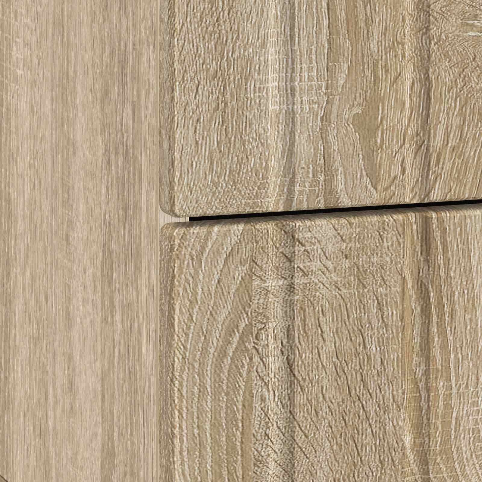 Nachtkastje 2 pcs Sonoma Eiken 43 x 34,5 x 49,5 cm Bewerkt hout