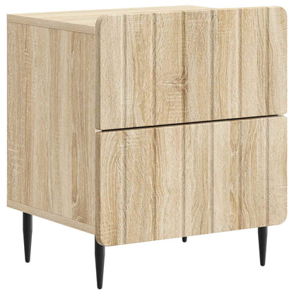 Nachtkastje 2 pcs Sonoma Eiken 43 x 34,5 x 49,5 cm Bewerkt hout