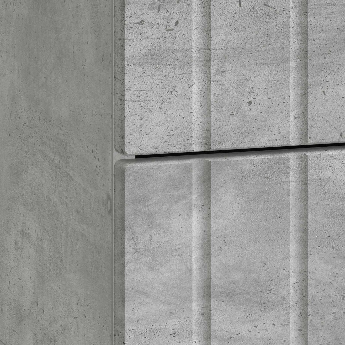Nachtkastje 2 pcs Betongrijs 43 x 34,5 x 49,5 cm Bewerkt hout