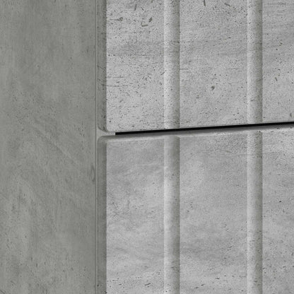Nachtkastje 2 pcs Betongrijs 43 x 34,5 x 49,5 cm Bewerkt hout