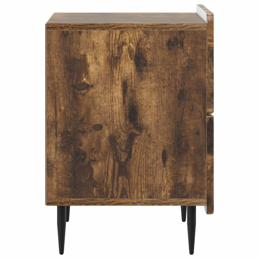 Nachtkastje Gerookt eiken 43 x 34,5 x 49,5 cm Bewerkt hout