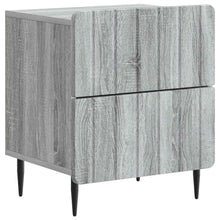 Nachtkastje Grijs sonoma 43 x 34,5 x 49,5 cm Bewerkt hout