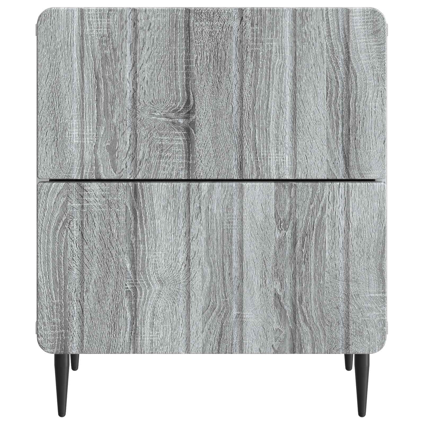 Nachtkastje Grijs sonoma 43 x 34,5 x 49,5 cm Bewerkt hout