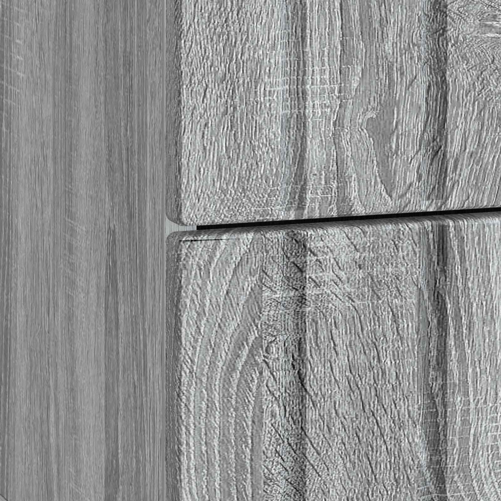 Nachtkastje 2 pcs Grijs sonoma 43 x 34,5 x 49,5 cm Bewerkt hout