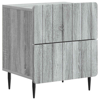 Nachtkastje 2 pcs Grijs sonoma 43 x 34,5 x 49,5 cm Bewerkt hout