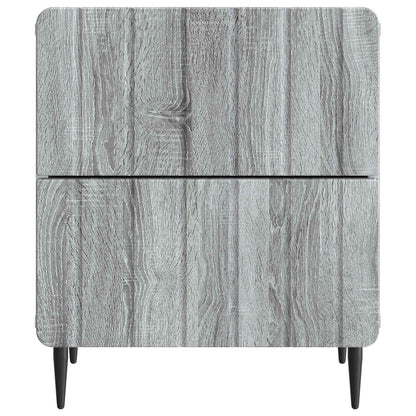 Nachtkastje 2 pcs Grijs sonoma 43 x 34,5 x 49,5 cm Bewerkt hout