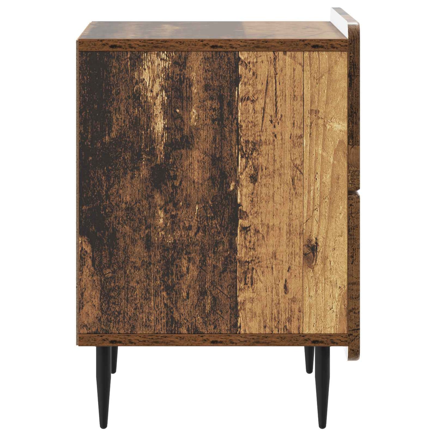 Nachtkastje met lade Oud hout 43 x 34,5 x 49,5 cm Bewerkt hout