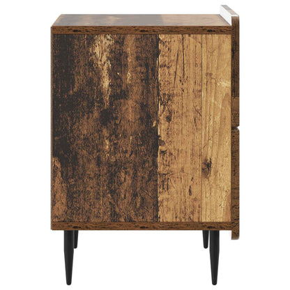 Nachtkastje met lade Oud hout 43 x 34,5 x 49,5 cm Bewerkt hout