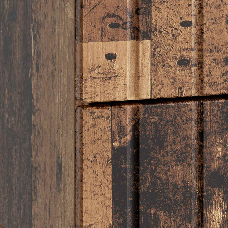Nachtkastje 2 pcs Oud hout 43 x 34,5 x 49,5 cm Bewerkt hout