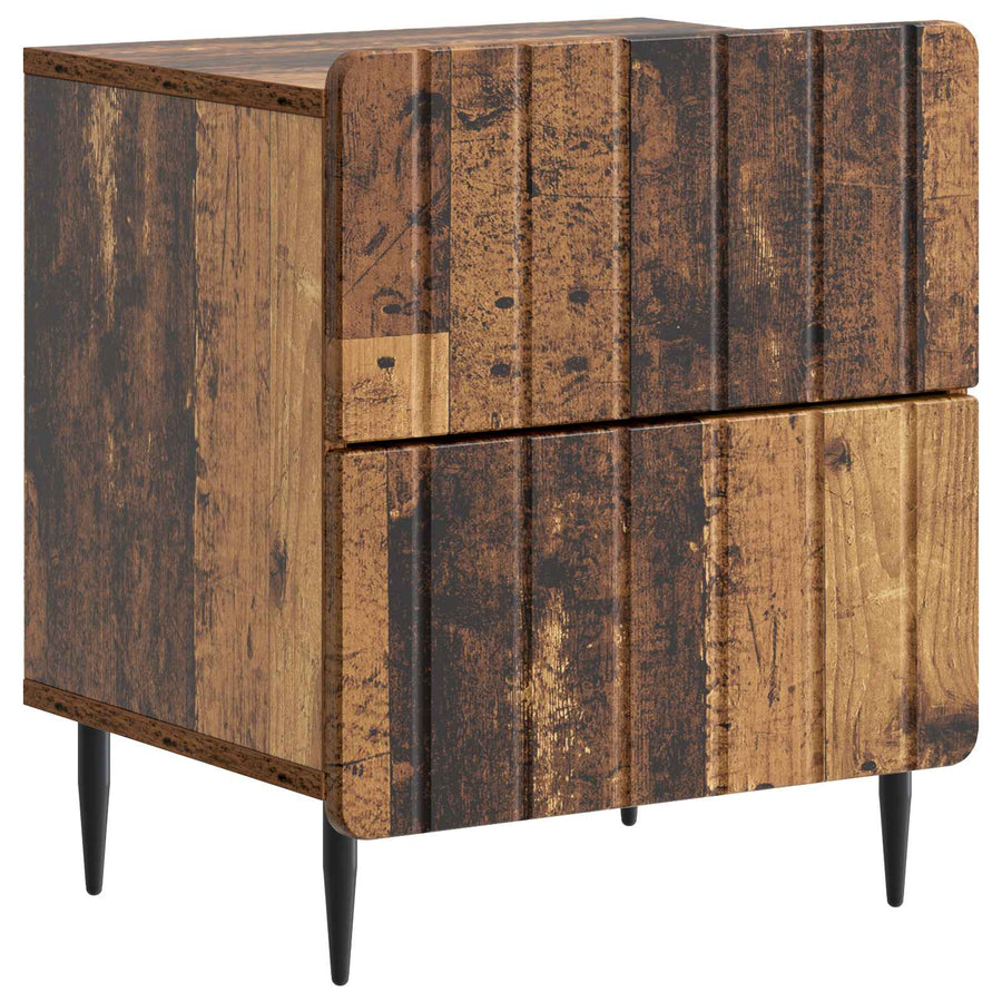 Nachtkastje 2 pcs Oud hout 43 x 34,5 x 49,5 cm Bewerkt hout