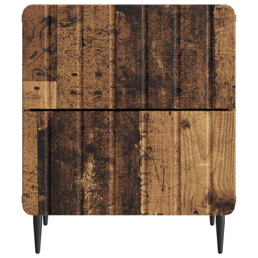 Nachtkastje 2 pcs Oud hout 43 x 34,5 x 49,5 cm Bewerkt hout