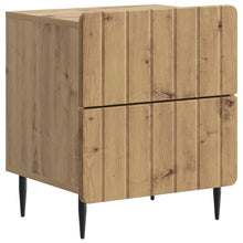Nachtkastje Artisanaal eiken 43 x 34,5 x 49,5 cm Bewerkt hout