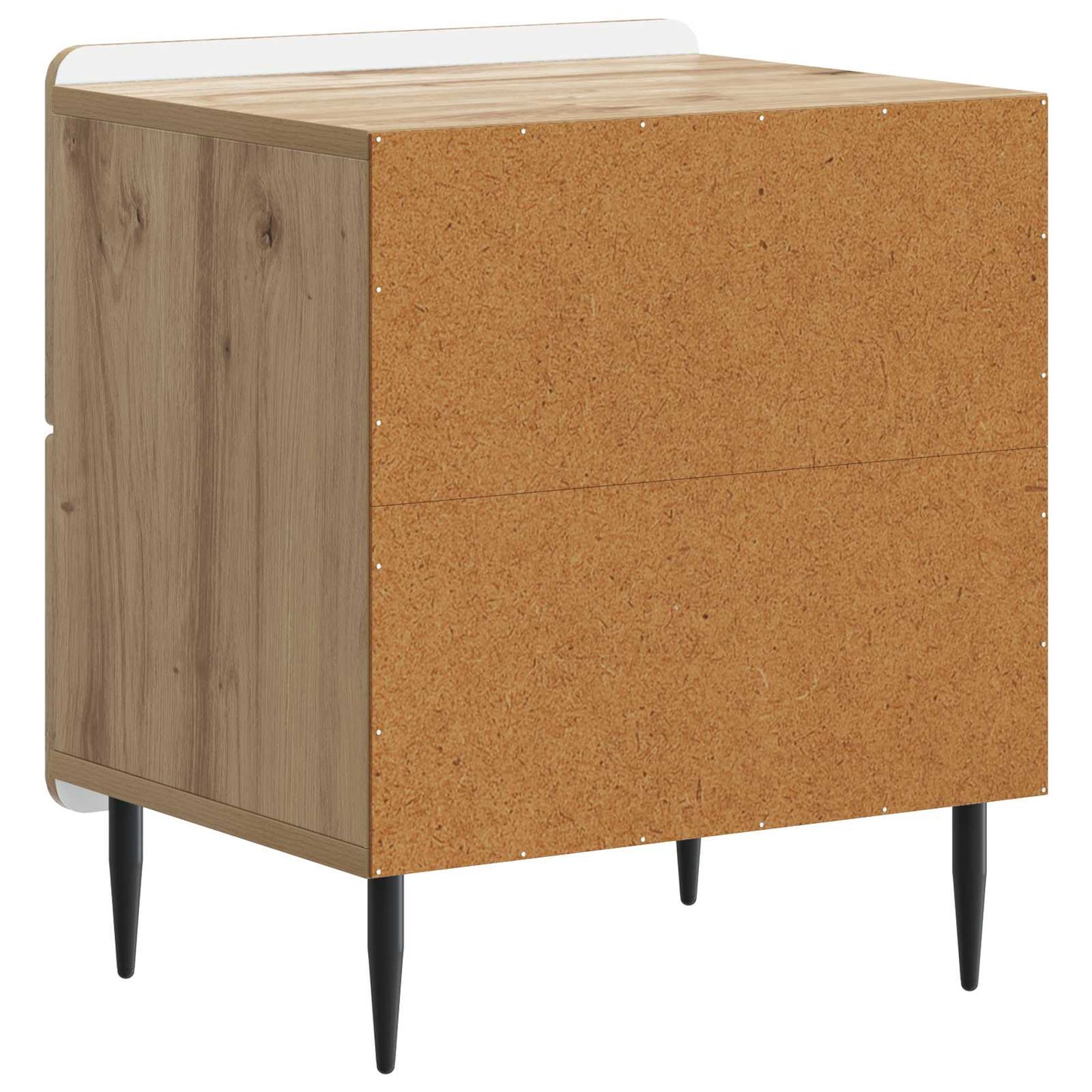 Nachtkastje Artisanaal eiken 43 x 34,5 x 49,5 cm Bewerkt hout
