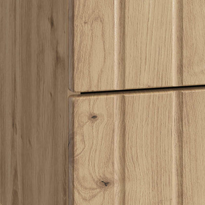 Nachtkastje met lade 2 pcs Artisanaal eiken 43 x 34,5 x 49,5 cm
