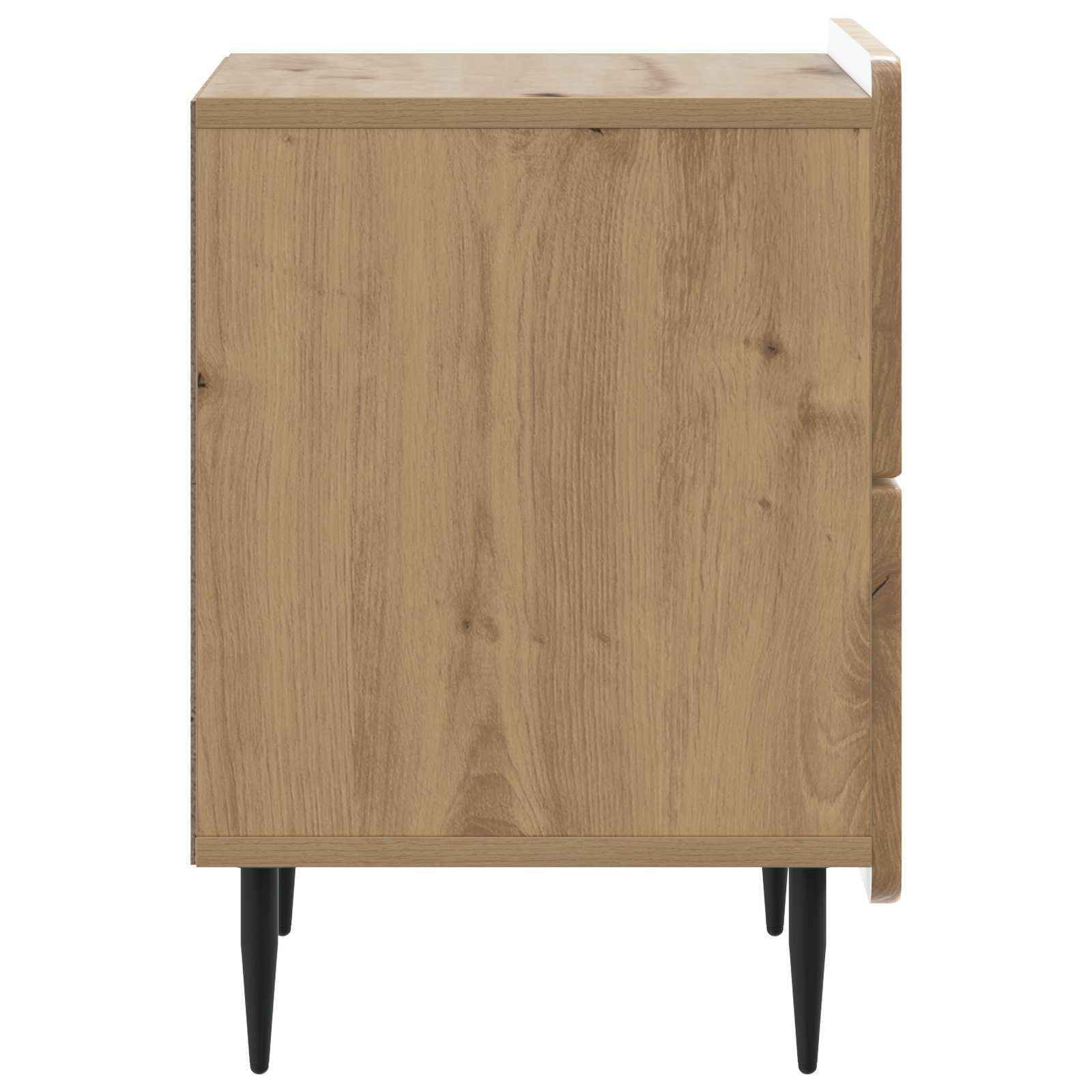 Nachtkastje met lade 2 pcs Artisanaal eiken 43 x 34,5 x 49,5 cm