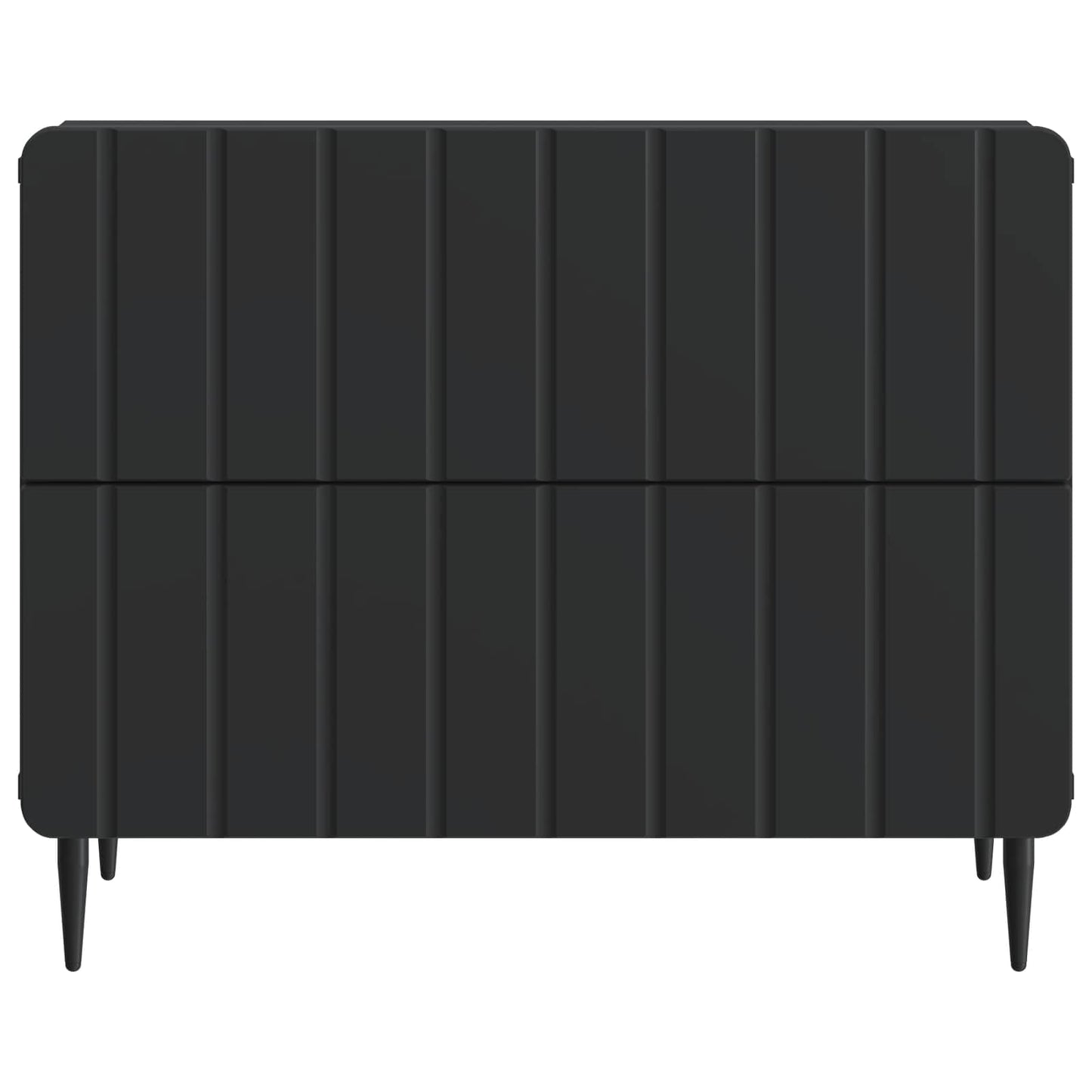 Nachtkastje met lade Zwart 62 x 34,5 x 49,5 cm Bewerkt hout