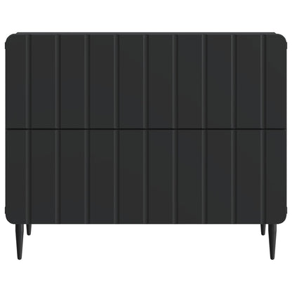 Nachtkastje met lade Zwart 62 x 34,5 x 49,5 cm Bewerkt hout